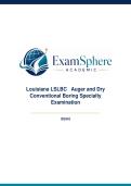 Louisiana LSLBC Auger and Dry Conventional Boring Specialty Examination