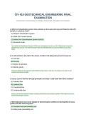 CIV418 Geotechnical Engineering Final Examination Questions and Answers&period;