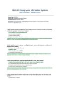 GEO 401 Geographic Information Systems Final Exam 2026&lowbar;2027 Edition