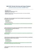 GEO 403 Remote Sensing and Image Analysis Exam 2026&lowbar;2027 Edition