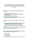 GLST 290 Final Exam Chapter 9 Questions and Answers Verified Solutions 2026 2027