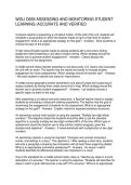 WGU D659 ASSESSING AND MONITORING STUDENT LEARNING
