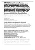 NURS240 Maternal-Newborn Nursing &ndash; Comprehensive Nursing Study Guide&comma; Original Practice Questions & Answers&comma; NURS 240 Exam Preparation&comma; Practice Test&comma; Maternal & Newborn Nursing Review&comma; Pregnancy & Prenatal Care&comma; Fetal Development&comma; Antepartum Complication