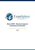 Maine OPOR Electrical Inspector Certification Examination &vert; Practice Exam Q&A