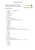 Fundamentals of Anatomy & Physiology 12th Ed Test Bank