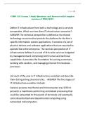 CMIS 351 Lesson 5 Study Questions and Answers with Complete Solutions UPDATED&excl;&excl;&excl;&period;