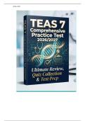 TEAS 7 Comprehensive Practice &NewLine;Test 2026&sol;2027&colon; Ultimate Review&comma; &NewLine;Comprehensive Exam Mastery &NewLine;Guide&colon; In-Depth Study Companion&comma; &NewLine;Updated Practice Tests&comma; Detailed Test &NewLine;Bank Review&comma; and Advanced Knowledge Assessment Manual &NewLine;