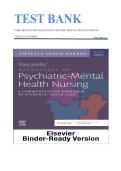 TEST BANK FOR VARCAROLIS&rsquo; ESSENTIALS OF PSYCHIATRIC MENTAL HEALTH NURSING 5TH EDITION  BY CHYLLIA &NewLine;