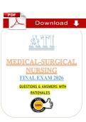 ATI Medical-Surgical Nursing Final Exam &lpar;PDF&rpar; &vert; &lpar;2026&rpar; Med-Surg Questions