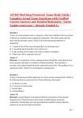 ATI RN Med Surg Proctored Exam Study Guide &vert; Complete Actual Exam Questions with Verified Correct Answers and Detailed Rationales &vert; Latest Update 2026&sol;2027 &vert; Already Graded A&plus;