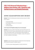 NSG 5140 Advanced Pathophysiology Midterm Exam Review &ndash; 300&plus; Practice Questions with Verified Answers and Detailed Rationales