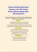 Hunters Ed Study Guide &vert;Exam Questions with 100&percnt; Correct Answers &vert;Newest Update 2026 &ndash; 2027 &lpar;Graded A&plus;&rpar;&NewLine;