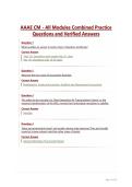 AAAE CM - All Modules Combined Practice Questions and Verified Answers