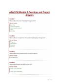 AAAE CM Module 3 Questions and Correct Answers&period;