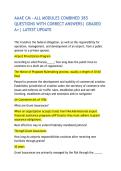 AAAE CM - ALL MODULES COMBINED 385 QUESTIONS WITH CORRECT ANSWERS&vert; GRADED A&plus;&vert; LATEST UPDATE 
