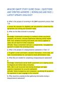 MHACBO QMHP STUDY GUIDE EXAM &vert; QUESTIONS AND VERIFIED ANSWERS &vert; DOWNLOAD AND PASS &vert; LATEST UPDATE 2026&sol;2027