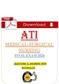 ATI Medical-Surgical Nursing Final Exam &lpar;PDF&rpar; &vert; &lpar;2026&rpar; Med-Surg Questions