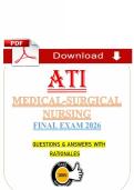 ATI Medical-Surgical Nursing Final Exam &lpar;PDF&rpar; &vert; &lpar;2026&rpar; Med-Surg Questions