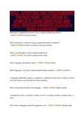 WGU - SCRIPTING AND PROGRAMMING&NewLine;FOUNDATIONS - D278 GRADE A&plus;&NewLine;COMPLETE EXAM QUESTIONS AND&NewLine;100&percnt; VERIFIED ANSWERS &lpar;2026&sol;2027&rpar;&NewLine;PASS GUARANTEE