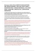 &lbrack;Aerospace Safety Ethics&rsqb; COMPLETE EXAM QUESTIONS &NewLine;AND VERIFIED ANSWERS &vert; 2026&ndash;2027 LATEST UPDATE &vert; &NewLine;GUARANTEED PASS &vert; DETAILED RATIONALES &vert; FULL STUDY &NewLine;GUIDE &vert; EXAM PREP &vert; PRACTICE TEST &vert; CERTIFICATION &NewLine;PREPARATION 