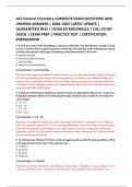 ACS General Chemistry COMPLETE EXAM QUESTIONS AND &NewLine;VERIFIED ANSWERS &vert; 2026&ndash;2027 LATEST UPDATE &vert; &NewLine;GUARANTEED PASS &vert; DETAILED RATIONALES &vert; FULL STUDY &NewLine;GUIDE &vert; EXAM PREP &vert; PRACTICE TEST &vert; CERTIFICATION &NewLine;PREPARATION