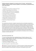 NURSING DIAGNOSIS HANDBOOK 12TH EDITION ACKLEY TEST BANK &ndash; QUESTIONS AND&NewLine;ANSWERS &vert; VERIFIED AND WELL DETAILED ANSWERS &vert; PLUS RATIONALES &vert; GUARANTEED PASS &vert;&NewLine;LATEST EXAM UPDATE