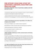 FIRE OFFICER 3 EXAM 2026 &vert; STUDY SET QUESTIONS & ANSWERS&comma; EXAM PREP AND PRACTICE GUIDE