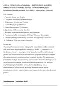 ASCP CG CERTIFICATION ACTUAL EXAM &ndash; QUESTIONS AND ANSWERS &vert;&NewLine;VERIFIED AND WELL DETAILED ANSWERS &vert; EXAM TESTBANK &vert; PLUS&NewLine;RATIONALES &vert; DOWNLOAD AND PASS &vert; LATEST EXAM UPDATE 2026&sol;2027