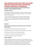 ADCI SURFACE-SUPPLIED MIXED GAS DIVER CERTIFICATION EXAM 2026 &vert; QUESTIONS&comma; VERIFIED ANSWERS & RATIONALES