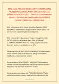 Security Fundamentals Professional Certification Examination Preparation