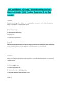 NSG 3500 Exam 3 &vert; Galen College Nursing Practice &ndash; Maternal Health &vert; 200 Practice Questions & Verified Answers