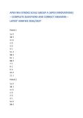 APEX NIH STROKE SCALE GROUP A &lpar;APEX INNOVATIONS&rpar; &ndash; COMPLETE QUESTIONS AND CORRECT ANSWERS &ndash; LATEST VERIFIED 2026&sol;2027