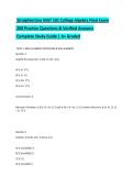 StraighterLine MAT 101 College Algebra Final Exam &vert; 200 Practice Questions & Verified Answers &vert; Complete Study Guide &vert; A&plus; Graded&NewLine;&NewLine;