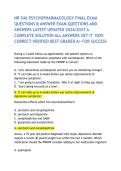 NR 546 PSYCHOPHARMACOLOGY FINAL EXAM QUESTIONS & ANSWER EXAM QUESTIONS AND ANSWERS LATEST UPDATED 2026&sol;2027 A COMPLETE SOLUTION ALL ANSWERS GET IT 100&percnt; CORRECT VERIFIED BEST GRADED A&plus; FOR SUCCESS