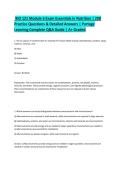 BIO 121 Module 6 Exam Essentials in Nutrition &vert; 200 Practice Questions & Detailed Answers &vert; Portage Learning Complete Q&A Guide &vert; A&plus; Graded
