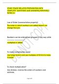 STARC TRADE RELATED PREPARATION WITH &NewLine;COMPLETE QUESTIONS AND ANSWERS&sol;&sol;VERIFIED&sol;&sol;&NewLine;RATED A&plus;