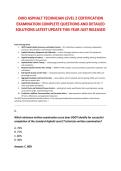 OHIO ASPHALT TECHNICIAN LEVEL 2 CERTIFICATION &NewLine;EXAMINATION COMPLETE QUESTIONS AND DETAILED &NewLine;SOLUTIONS LATEST UPDATE THIS YEAR JUST RELEASED