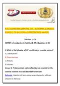 NUSCTX 10 MIDTERM 1 PRACTICE TEST &vert; NUTRITIONAL SCIENCES UC BERKELEY &vert; 250 QUESTIONS & CORRECT DETAILED ANSWERS