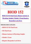 BIOD 152 M1 Final Exam&colon; Human Anatomy & Physiology Insights &vert; Module 1 Exam-Requires Respondus Lock Down - Portage Learning