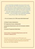 AAAE CERTIFIED MEMBER &lpar;CM&rpar; EXAM TEST BANK ACTUAL 2026&sol;2027 PRACTICE QUESTIONS AND A NEW UPDATED STUDY GUIDE COMPLETE ACCURATE EXAM REAL QUESTIONS AND CORRECT DETAILED ANSWERS WITH RATIONALES &lpar;RELIABLE SOLUTIONS&rpar; CURRENTLY UPDATED VERSION 2026 EDITION &vert;GUA
