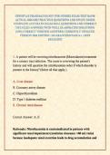 OPENSTAX PHARMACOLOGY FOR NURSES EXAM TEST BANK ACTUAL 2026&sol;2027 PRACTICE QUESTIONS AND STUDY GUIDE COMPLETE ACCURATE EXAM REAL QUESTIONS AND CORRECT DETAILED ANSWERS WITH WELL ELABORATED SOLUTIONS &lpar;100&percnt; CORRECT VERIFIED ANSWERS&rpar; CURRENTLY UPDATED VERSION