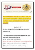 RN ATI COMPREHENSIVE PREDICTOR EXIT EXAM 2026 &vert; 180 EXAM-LEVEL QUESTIONS WITH ANSWERS & RATIONALES &vert; COMPLETE RN SOLUTIONS &vert; LEVEL 3 &vert; ATI PROCTORED EXAM PREP &vert; LATEST SIMULATION