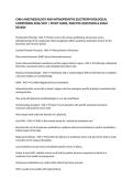 CNIM ANESTHESIOLOGY AND INTRAOPERATIVE ELECTROPHYSIOLOGICAL MONITORING 2026&sol;2027 &vert; STUDY GUIDE&comma; PRACTICE QUESTIONS & EXAM REVIEW