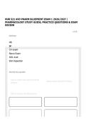NUR 521 AVD PHARM BLUEPRINT EXAM 1 2026&sol;2027 &vert; PHARMACOLOGY STUDY GUIDE&comma; PRACTICE QUESTIONS & EXAM REVIEW