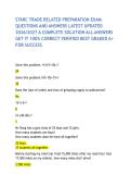 STARC TRADE RELATED PREPARATION EXAM QUESTIONS AND ANSWERS LATEST UPDATED 2026&sol;2027 A COMPLETE SOLUTION ALL ANSWERS GET IT 100&percnt; CORRECT VERIFIED BEST GRADED A&plus; FOR SUCCESS