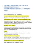 FAA ADX TEST BANK NEWEST ACTUAL WITH COMPLETE QUESTION AND ANSWERS&sol;&sol;VERIFIED&sol;&sol;GRADED A&plus;&sol;&sol; CORRECTLY SOLVED