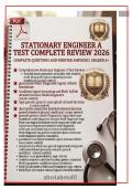 Stationary Engineer A Test Complete Review 2026 &vert; 300&plus; Practice Questions with Verified Answers & Detailed Rationales &ndash; NYC DOB High-Pressure Boiler & Refrigeration Exam Prep &vert; Graded A&plus;
