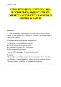 ATI RN Pediatrics NGN Proctored Exam Review 2025&sol;2026&colon; 200&plus; Next Gen Questions & Correct Answers with Rationales &ndash; Pass Your ATI Pediatrics with Confidence