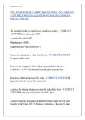 CP2 UE Midterm Exam Review 2025&sol;2026&colon; Complete Q&A on Shoulder Girdle&comma; Elbow&comma; Wrist&comma; and Hand Anatomy &ndash; Pass Your CP2 Upper Extremity Exam with Confidence