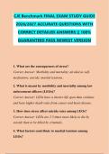 CJE Benchmark FINAL EXAM STUDY GUIDE &NewLine;2026&sol;2027 ACCURATE QUESTIONS WITH &NewLine;CORRECT DETAILED ANSWERS &vert;&vert; 100&percnt; &NewLine;GUARANTEED PASS NEWEST VERSION